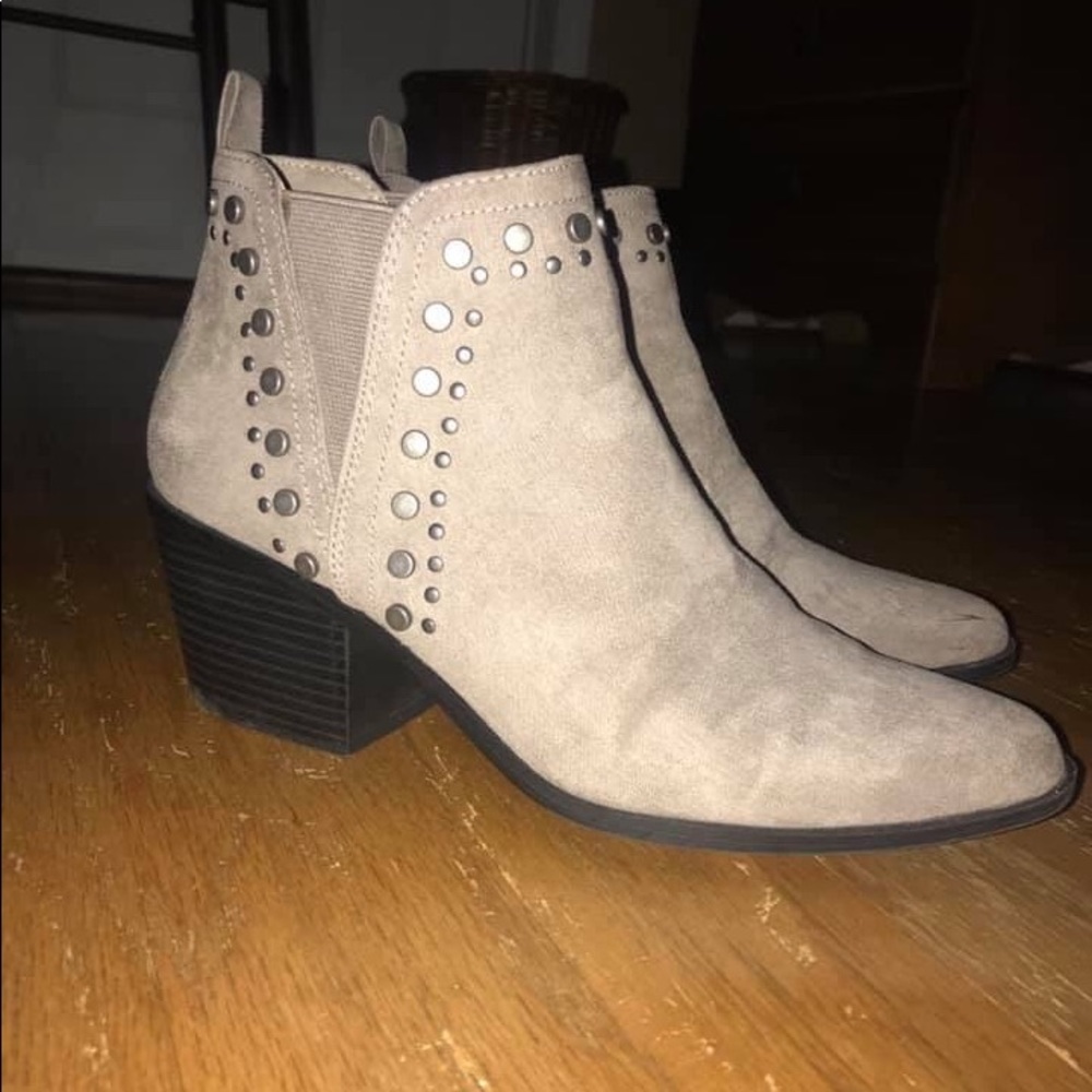 Just fab taupe bootie